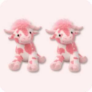 Pink Cow Plush 2PCS